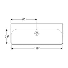 Load image into Gallery viewer, Geberit Smyle Square Wall-Hung Basin 1200mm