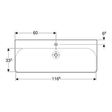 Load image into Gallery viewer, Geberit Smyle Square Wall-Hung Basin 1200mm