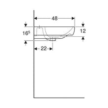 Load image into Gallery viewer, Geberit Smyle Wall-Hung Basin 550mm
