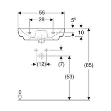Load image into Gallery viewer, Geberit Smyle Wall-Hung Basin 550mm