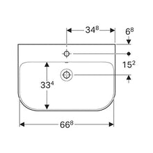 Load image into Gallery viewer, Geberit Smyle Wall-Hung Basin 700mm