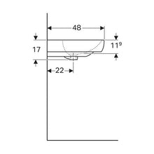 Load image into Gallery viewer, Geberit Smyle Wall-Hung Basin 700mm