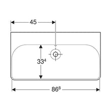 Load image into Gallery viewer, Geberit Smyle Square Wall-Hung Basin 900mm