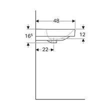 Load image into Gallery viewer, Geberit Smyle Square Wall-Hung Basin 900mm