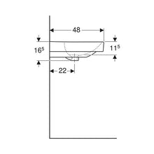 Load image into Gallery viewer, Geberit Smyle Square Wall-Hung Basin 900mm