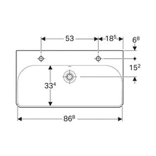 Load image into Gallery viewer, Geberit Smyle Square Wall-Hung Basin 900mm