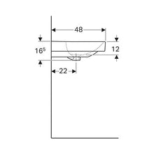 Load image into Gallery viewer, Geberit Smyle Square Wall-Hung Basin 900mm