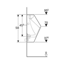 Load image into Gallery viewer, Geberit Smyle Wall-Hung Urinal - White