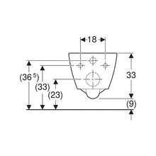Load image into Gallery viewer, Geberit Smyle Square Wall-Hung Small Projection Toilet - White