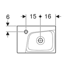 Load image into Gallery viewer, Geberit Xeno² Wall-Hung Basin with Left Tap Hole 400mm