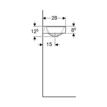 Load image into Gallery viewer, Geberit Xeno² Wall-Hung Basin with Right Tap Hole 400mm