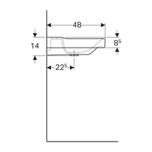 Load image into Gallery viewer, Geberit Xeno² Rectangular Wall-Hung Basin 900mm