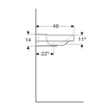Load image into Gallery viewer, Geberit Xeno² Rectangular Wall-Hung Basin 900mm