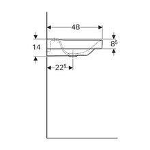 Load image into Gallery viewer, Geberit Xeno² Wall-Hung Basin with Shelf Surface 900mm