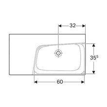 Load image into Gallery viewer, Geberit Xeno² Wall-Hung Basin with Shelf Surface 900mm