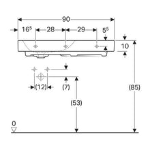 Load image into Gallery viewer, Geberit Citterio Wall-Hung Basin with Right Shelf Surface 900mm