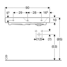 Load image into Gallery viewer, Geberit Citterio Wall-Hung Basin with Left Shelf Surface 900mm