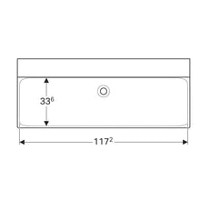 Load image into Gallery viewer, Geberit Xeno² Rectangular Wall-Hung Basin 1200mm