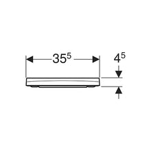 Load image into Gallery viewer, Geberit Smyle Square Slim Design Toilet Seat - White