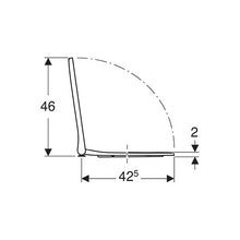Load image into Gallery viewer, Geberit Smyle Square Slim Design Toilet Seat - White