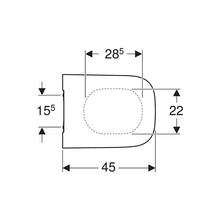 Load image into Gallery viewer, Geberit Smyle Square Slim Design Toilet Seat - White