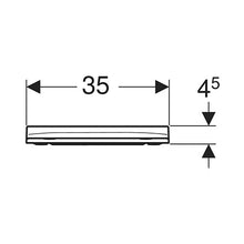 Load image into Gallery viewer, Geberit Smyle Square Sandwich-Shaped Toilet Seat - White