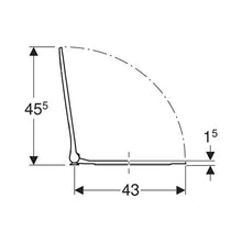 Load image into Gallery viewer, Geberit Smyle Square Sandwich-Shaped Toilet Seat - White