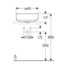 Load image into Gallery viewer, Geberit VariForm Round Countertop Vanity Basin