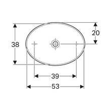 Load image into Gallery viewer, Geberit VariForm Oval Countertop Vanity Basin