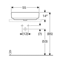 Load image into Gallery viewer, Geberit VariForm Oval Countertop Vanity Basin