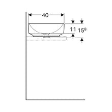 Load image into Gallery viewer, Geberit VariForm Oval Countertop Vanity Basin