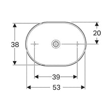 Load image into Gallery viewer, Geberit VariForm Elliptic Countertop Vanity Basin