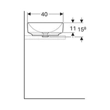 Load image into Gallery viewer, Geberit VariForm Elliptic Countertop Vanity Basin