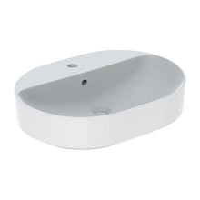 Load image into Gallery viewer, Geberit VariForm Elliptic Countertop Vanity Basin with Tap Hole Bench
