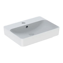 Load image into Gallery viewer, Geberit VariForm Rectangular Countertop Vanity Basin with Tap Hole Bench