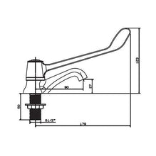 Load image into Gallery viewer, Cobra Medical Pillar Tap with Red Indice