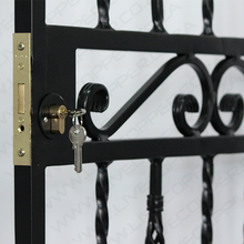 Load image into Gallery viewer, Xpanda Renaissance Deadlock Security Gate 2000x810mm - Black (Hot Dip)