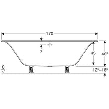 Load image into Gallery viewer, Geberit Soana Rectangular Built-in Bathtub 750mm