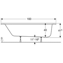 Load image into Gallery viewer, Geberit Supero Rectangular Built-in Bathtub 170L