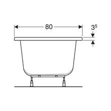 Load image into Gallery viewer, Geberit Supero Rectangular Built-in Bathtub 266L
