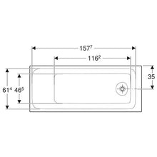 Load image into Gallery viewer, Geberit Tawa Rectangular Built-in Bathtub 700mm