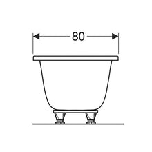 Load image into Gallery viewer, Geberit Tawa Rectangular Built-in Bathtub 800mm