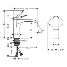Load image into Gallery viewer, hansgrohe Vivenis Single Lever Basin Mixer 110 - Matt White