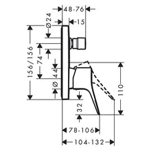 Load image into Gallery viewer, hansgrohe Vivenis Single Lever Bath Mixer - Chrome