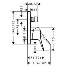 Load image into Gallery viewer, hansgrohe Vivenis Single Lever Bath Mixer - Matt White