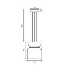 Load image into Gallery viewer, Spazio Strata 2 LED Pendant - Opal