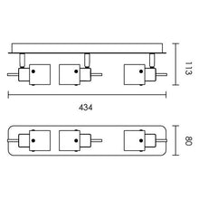 Load image into Gallery viewer, Spazio York 3 Light Spotlight