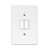 Lesco Steel 2 Lever with 2 Way Light Switch 2 x 4