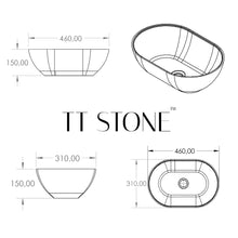 Load image into Gallery viewer, Two Tone Stone Aurora Countertop Vanity Basin