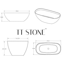 Load image into Gallery viewer, Two Tone Stone Aurora Freestanding Bath